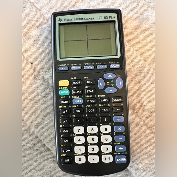Texas Instruments TI-83 Plus Graphing Calculator Works Great New Batteries - Picture 6 of 8